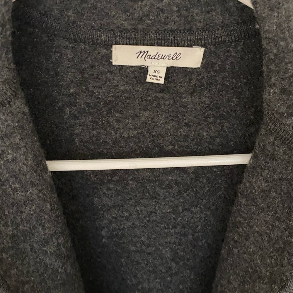 Madewell oversized blazer coat in gray.